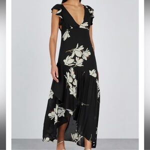 Free People, She’s A Waterfall floral print maxi dress, new, never worn, size 8
